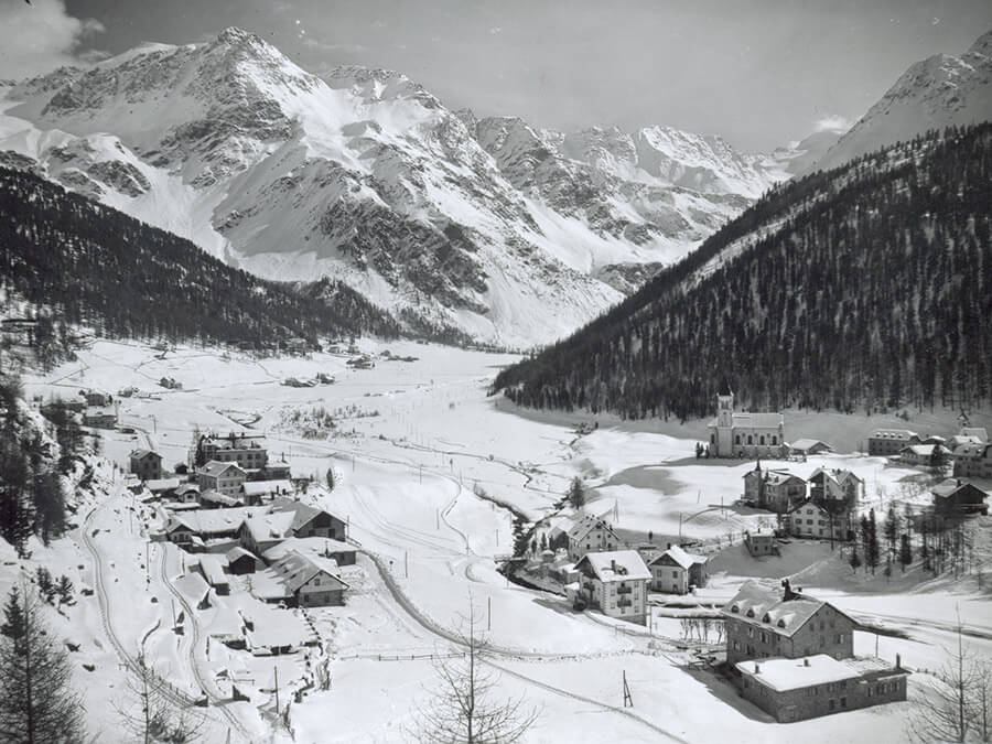 village in winter