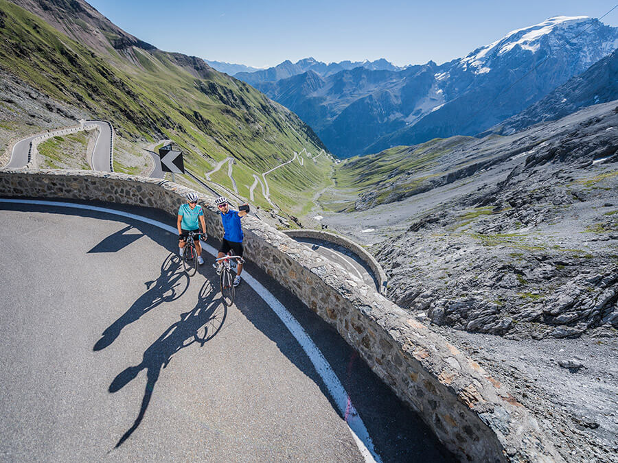 Stilfserjoch mit dem Bike